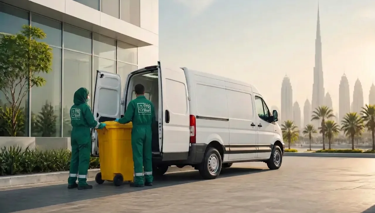 Safaa Albea collection team handling medical waste in Dubai
